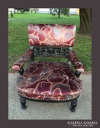 Boulle stílusú fotel,gyönyörű faragással