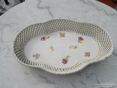 Openwork braided hand-painted bowl