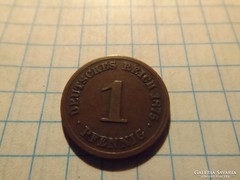 Nagyon szép 1 Pfennig 1873  !