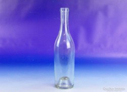 0F742 Antik fújt üveg palack 24 cm 3.5 dl