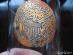 USA címeres pohár