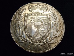 5 Korona 1900 - Liechtenstein 5000 vert példány