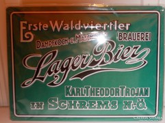 Lager sörös reklám lemeztábla 40x30cm (A-04)