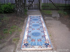 Gyönyörű jelzett török futó szőnyeg/80x280cm.-es Gépiszőnyeg