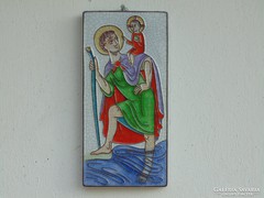 Szent Kristóf kerámia kép