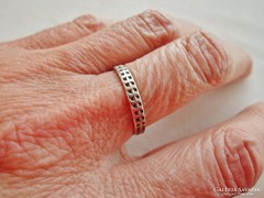 Szép antik ezüst karikagyűrű