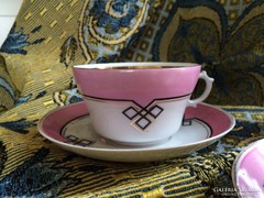 Antik teás csésze és alj Fischer Ignác ?