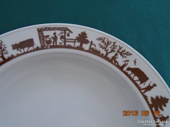 Art Nouveau Alpine Silhouette Series Berndorf Lucerne Switzerland Plate 23 cm