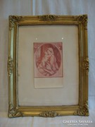 Blondel képkeret , falc 31x24 cm 