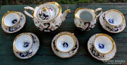 Régi porcelán teás szett,Schlaggenwald  1830-1870 