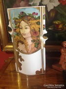 Hollóházi porcelán váza ( Faragó ) , eladó