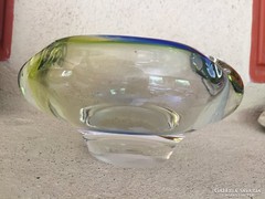 Cseh kristály kínáló/hamutál - crystal glass ashtray (32)