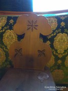 Faragott fa régi baba bútor