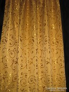 Meseszép vintage arany színű selyembrokát függöny párban