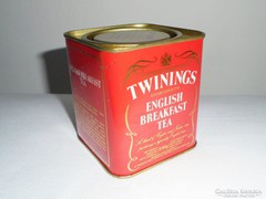Teás angol fémdoboz pléh doboz - Twinings English Breakfast