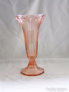Antik szép korall üveg váza