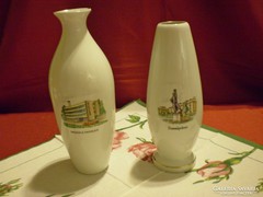 Aquincum porcelán váza Dunaújváros és Miskolctapolca