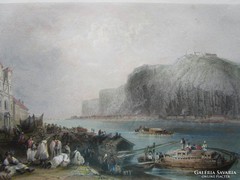 Budapest Gellért Hill View Engraving 1868