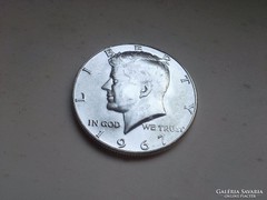 1967 ezüst fél dollár,verdefényes gyönyörű állapotban 0,400