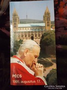 II.-ik János Pál pápa könyv  !! Pécs, 1991 !!