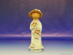 0H751 Antalfiné Szente Katalin kalapos hölgy 27 cm