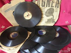 Antik gramofon lemezek 30 db.