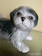 Porcelán kutya figura 