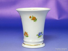 0I613 Régi UNTERWEISSBACH porcelán váza 7 cm