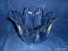 Üveg tulipán kaspó (fp)