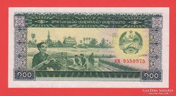 UNC 	Laosz 100 Kip (009)