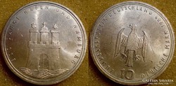 NSZK  10 DM  1989 J     Ag  ezüst  15,5 gramm