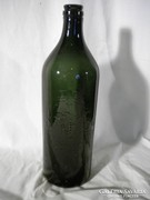 R105 Régi méregzöld Budafoki boros palack