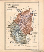 Turócz - vármegye térkép 1905, eredeti