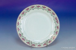 0I672 Régi virágdíszes cseh porcelán tányér 23.5cm