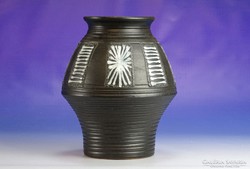 0I834 Retro kerámia váza 23 cm