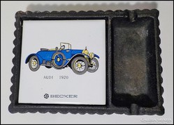 Audi 1920 kerámiabetétes öntvény hamutál 