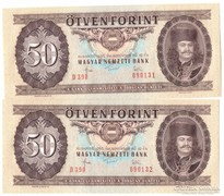50 Forint 1983 2db sorszámkövetők