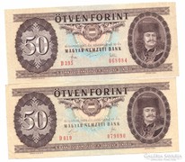 50 Forint 1983-1989 2db