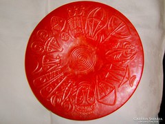 Tófej Horoszkopos (Zódiákus) kerámia fali tál   28,5 cm  átmérő