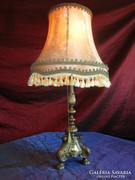 Antik barokk asztali bronzlámpa 75x37x20cm