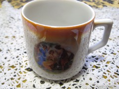 Zsolnay régi mokkás kis csésze 
