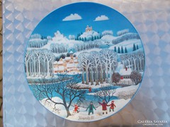 Bavaria karácsonyi tál,tányér 30 cm
