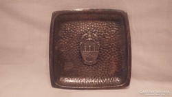 Sopron címeres fém tálka 