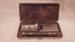 Gillette U.S.A. antik borotva készlet dobozban 