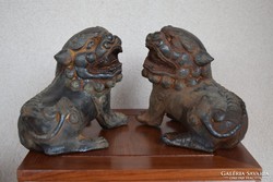 Antik Kínai Fo kutya (oroszlán) pár.