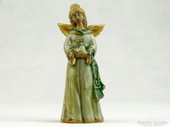 0K421 Karácsonyfadísz angyal szobor 11 cm