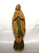 53 cm-es antik gipsz Szűz Mária, sérült, olcsón