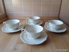 Régi Bareuther Bavaria krémszínű porcelán csésze  + alátét