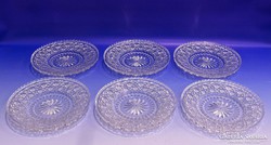 0K074 Hat darabos ólomkristály tányér készlet