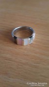 Ezüst gyöngyházas gyűrű